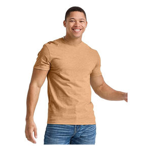 T-shirt à manches courtes d'été 100% coton pour hommes à séchage rapide avec logo personnalisé en fibre de bambou Design célèbre pour le sport Fitness - Product Image 3