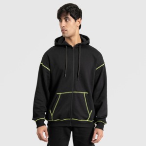 Sweat-shirt noir-vert Rew pour la gymnastique et l'entraînement - Product Image 1