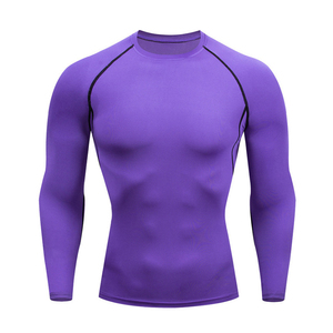 Rashguards à manches longues pour hommes, vêtements de fitness, prix de gros, prix bas, service OEM, vêtements personnalisés de haute qualité en gros - Product Image 3