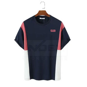 Camiseta de Manga Corta Negra para Hombre INDEX, Cuello Redondo, Corte Ajustado, Patrón Geométrico, Secado Rápido, Deportiva, Tejido de Poliéster - Product Image 3