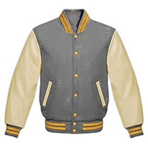 Veste d'hiver confortable 100% authentique en laine de qualité supérieure, coupe Letterman, coupe-vent, imperméable, avec logo frontal - Product Image 1