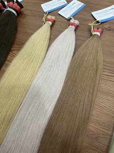 High Quality 100% Vietnamese Human <b>Hair</b> Double Weft Bulk Straight Lace <b>Extensions</b> for <b>Braiding</b> Boho Style Wholesale Color 1B - Product Image 4