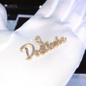 Colgante de Letra y Número Personalizado con Moissanita VVS para Hombre, Plata de Ley 925, Chapado en Rodio, Estilo Hip Hop de Lujo, Certificado GCI e IDGL - Product Image 6