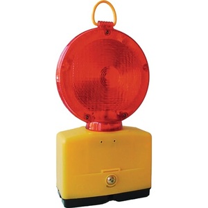 Feu de signalisation LED rouge Nitra pour chantier avec tête rotative, autocollant réfléchissant promotionnel portable et lumière Nissen - Product Image 1