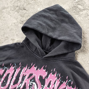 Sudadera con Capucha Extra Grande de Estilo Urbano para Hombre, Personalizada OEM, 100% Algodón, Estampado en Serigrafía, Diseño Sólido - Product Image 4