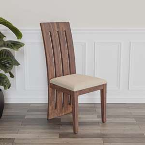 เก้าอี้ทานอาหารทำจากโครงไม้สักแท้สีธรรมชาติ สำหรับใช้ภายในและภายนอกอาคาร - Product Image 2