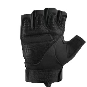 Gants tactiques en cuir indestructibles en gros avec protection anti-coupure, gants noirs mi-doigts pour hommes, Pakistan - Product Image 5