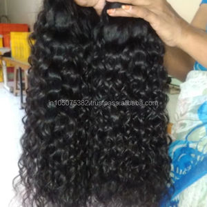 Extensiones de cabello de trama India Virgen sin procesar Cabello Remy rizado natural hecho de cabello humano - Product Image 1