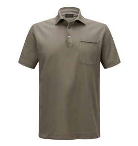 Polos de media manga para hombre con bolsillo y cuello vuelto para tela informal para hombre hechos en Bangladesh - Product Image 1