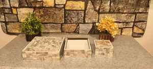 Artistic <b>Food</b> <b>Container</b> for Dry Fruits, Snacks & Luxury Gift Sets Premium Handcrafted Mother of Pearl <b>Storage</b> Box - Product Image 6