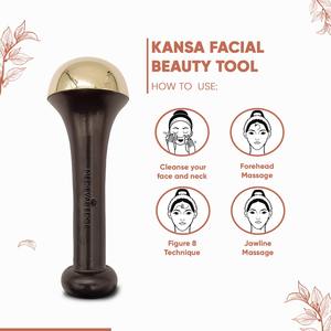 Direct from India Handcrafted Small Kansa <b>Wand</b> Original Quality Anti-Aging Facial Massage Tool for Skin <b>Glow</b> Beauty Care - Product Image 2