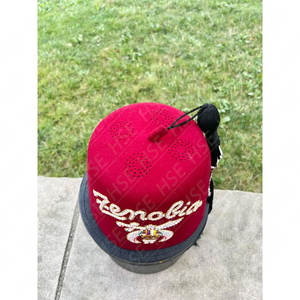 Chapeau Vintage Shriners Masonic Fez Zenobia avec étui-HSE - Product Image 4