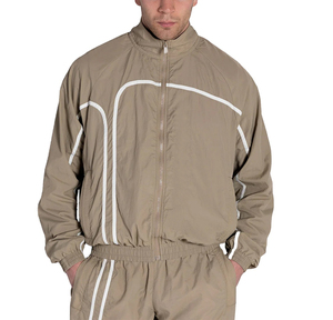 Chaqueta Cortavientos Ligera de Poliéster y Nailon con Logotipo Personalizado para Hombre, Nuevo Estilo Urbano, Trajes Deportivos Impermeables para Hombre 2026 - Product Image 2