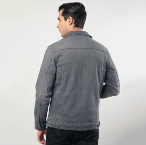 เสื้อแจ็กเก็ตยีนส์อบอุ่นสำหรับผู้ชายเสื้อโค้ทยีนส์แนวฮิปฮอปลำลองสำหรับผู้ชาย - Product Image 2