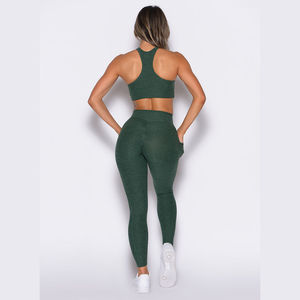 Leggings de Cintura Alta con Efecto Levanta Glúteos, Antibacterianos, con Logotipo Personalizado y Espalda en Forma de V para Mujer, para Gimnasio y Entrenamiento - Product Image 5