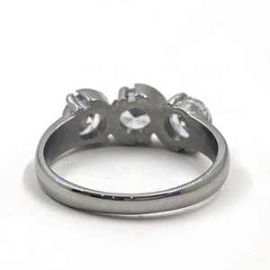 Wholesale Stainless Steel <strong>3</strong> Crown Cubic Zirconia Solitaire Promise Engagement <strong>Ring</strong> Woman's Diamond <strong>Carats</strong> Jewellery Gold Parties - Product Image 4