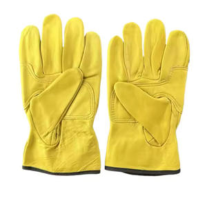 Guantes de Trabajo de Cuero Lisos al por Mayor con Protección para los Dedos, Personalizables para Uso Diario - Product Image 3