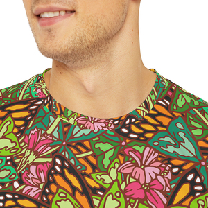 Service OEM ODM T-shirts imprimés par sublimation pour hommes Séchage rapide Respirant Élégant Col en O T-shirt à manches courtes pour hommes - Product Image 3