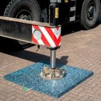 Plaque de stabilisation pour grue 500x500mm, support de stabilisateur d'excavatrice, charge lourde, antidérapante, en UHMWPE
