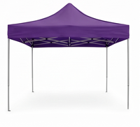 Tente de réception extérieure simple couche 10x10 pieds personnalisée pour expositions et événements intérieurs, abri publicitaire imperméable avec impression de logo