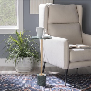 Set of 2 Black Color Metal Coffee Side <b>Table</b> Modern Design for Your Living Room or Lounge Space - Product Image 5