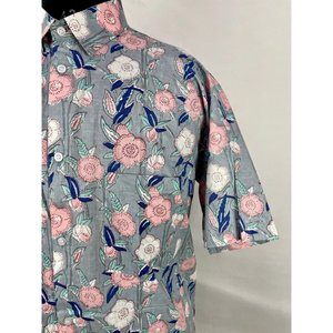 เสื้อเชิ้ตผ้าฝ้ายแท้งานพิมพ์แฮนด์บล็อกเสื้อผ้าชายหาดใส่สบายลำลองและเท่สำหรับปิกนิกเป็นของขวัญในอุดมคติ - Product Image 2