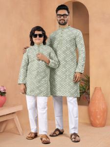 Ensemble de pyjama kurta indien traditionnel ethnique Sherwani Achkan à manches longues en viscose pour hommes pour les mariages et les fêtes d'été - Product Image 2