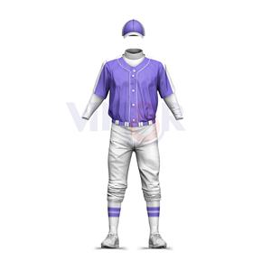 Uniformes de béisbol de impresión personalizados en blanco de mejor diseño de calidad superior 2025 nuevos deportes usan traje de béisbol transpirable OEM - Product Image 3