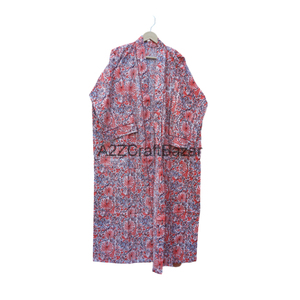 Kimono de algodón con estampado Floral elegante para mujer, vestido de estilo japonés para Primavera, playa, noche, ropa de dormir informal - Product Image 3