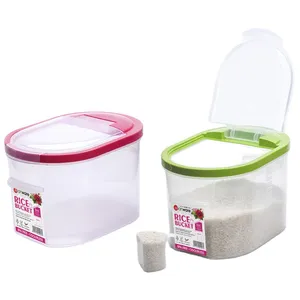 Elianware 6KG / 12KG BPA Free Plastic Space-Saving Rice Bucket Food Storage Container Rice Dispenser Storage