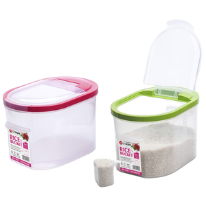 Elianware 6KG / 12KG BPA Free Plastic Space-Saving Rice Bucket Food Storage Container Rice Dispenser Storage