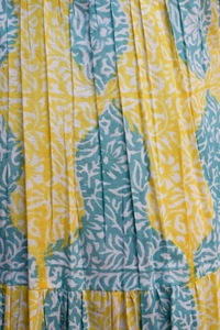 Imprimé personnalisé été bohème robes décontractées pour les femmes dos nu sans manches Maxi fente taille naturelle bouton décoration - Product Image 5