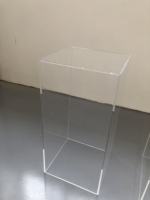 Offre Spéciale clair acrylique carré affichage haute qualité acrylique plinthes présentoir gâteau Dessert Table pour événement mariage décoration