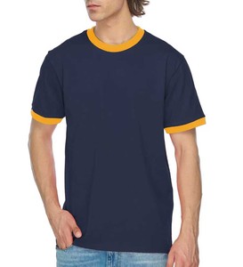 Camiseta básica de tres mezclas para hombre, camiseta Ringer, camisetas personalizadas - Product Image 4