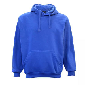 Sudadera con capucha unisex extragrande de talla grande, 100% de algodón, forro polar de invierno de alta calidad, estampado de logotipo teñido liso - Product Image 1