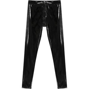 Hot Sale High-waist <b>PU</b> Leather Pants Pencil Pants Skinny <b>Leggings</b> Men Faux Leather <b>Legging</b> 2023 New Arrivals Leather <b>Legging</b> - Product Image 5