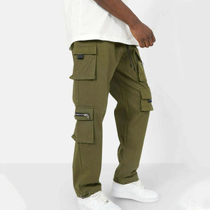 Pantalon cargo pour homme durable avec un design multi-poches à motifs et des poches zippées avec un design professionnel Pantalon cargo pour homme - Product Image 3