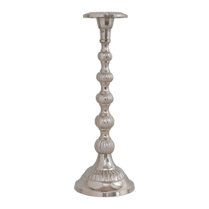 Juego de 2 Portavelas de Caballito de Mar de Aluminio Fundido, Acabado Plateado, Escultura, Estatua, Candelabro para Decoración del Hogar, Regalos - Product Image 2