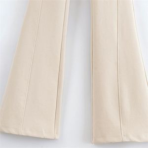 Vente en gros dernier pantalon évasé haute couture pour femmes pantalon doux pour tenue décontractée pantalon lavable en machine pour femmes pas cher - Product Image 5