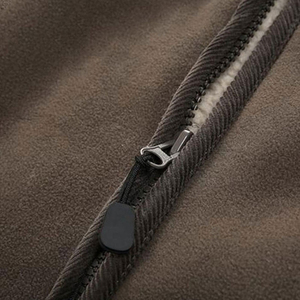 New Arrival Men Winter Wear Warm Stand Collar <b>Hooded</b> Polar Fleece <b>Jacket</b> OEM Design Fully Customized Breathable Quick Dry Faux - Product Image 4