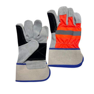 Gants de travail de haute qualité avec paume en cuir et gants de sécurité en cuir de vachette fendu - Product Image 1