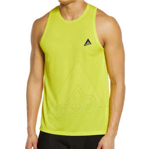 2023 hommes sans manches coton/Spandex Jersey débardeur respirant athlétique Muscle entraînement hauts de gymnastique OEM haltérophilie course - Product Image 1