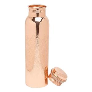 Bouteille d'eau pur cuivre fait à la main martelé Joint gratuit étanche voyage but Ayurveda bouteille d'eau bienfaits pour la santé métal - Product Image 3