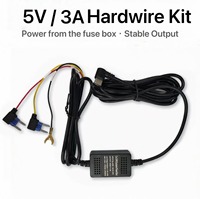 Kit de câblage pour caméra embarquée ACC avec port USB-C 5V3A, câble de charge pour caméra de voiture et GPS avec fusible et protection contre les basses tensions, alimentation 24H