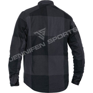 Camisa de tela de franela 100% para exteriores para hombre, manga larga, cierre de botón, bolsillos delanteros izquierdo y derecho en el pecho, malla Interior y Protección - Product Image 4