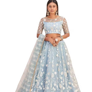 Dernière Designer Pure Organza Soie Séquence Travail À La Main Lehenga Choli par SHREE INDIAN EXPORTS 2024 Mode Femme - Product Image 1
