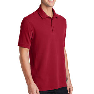 Camiseta Polo de Algodón 100% para Hombre, Venta al Por Mayor OEM, Camiseta de Golf Lisa de Manga Corta de Alta Calidad, Logotipo Bordado Personalizado, Antiarrugas - Product Image 5
