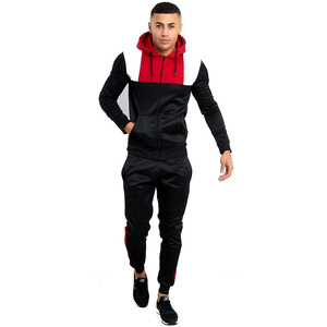 Survêtement pour homme avec fermeture éclair, décontracté et tendance, streetwear, couleur unie / survêtements de haute qualité, manches longues, personnalisés - Product Image 4
