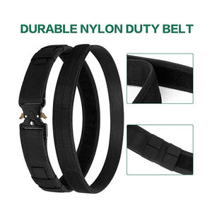 Cinturón Táctico Utilitario de Último Diseño, Hebilla de Metal de Acero de Liberación Rápida, Transpirable, de Nailon, para Guardias de Seguridad, Deportivo - Product Image 2