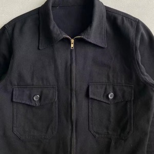 <b>Customized</b> Vintage <b>Denim</b> <b>Jacket</b> for Men High Quality Zipper Cargo Windbreaker with Embroidery Decoration for Spring - Product Image 4